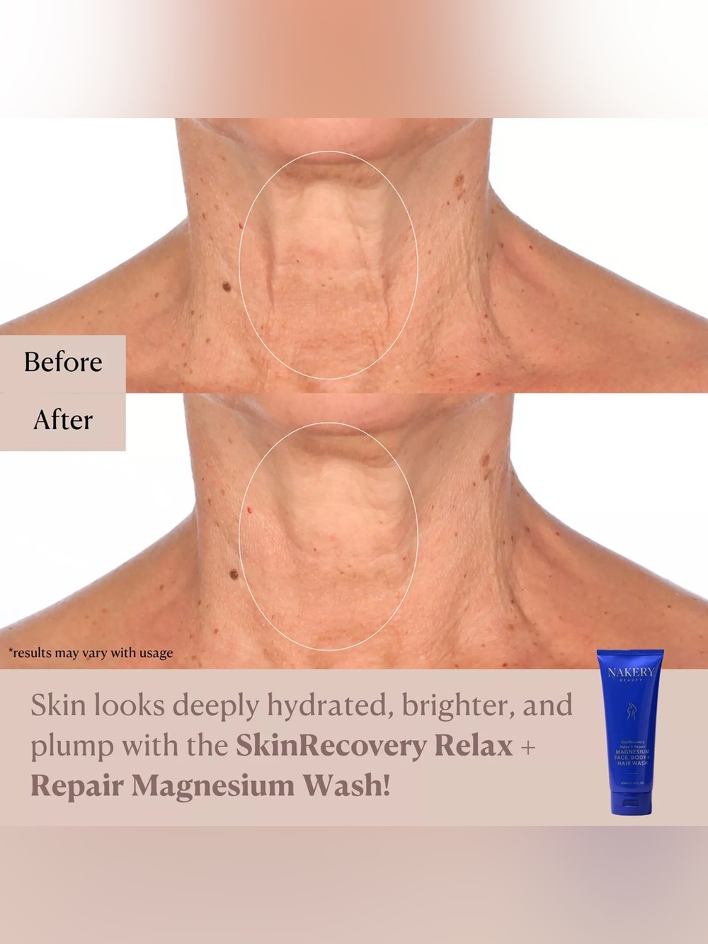 Nakery Beauty SkinRecovery Relax + Repair Magnesium Face, Body + Hair Wash - Picture 2 of 5